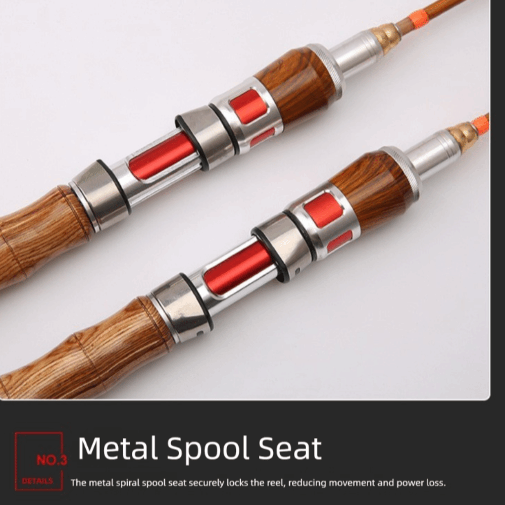 Fishing Rod Ice - 4 Sections Spinning Fishing Rod UL