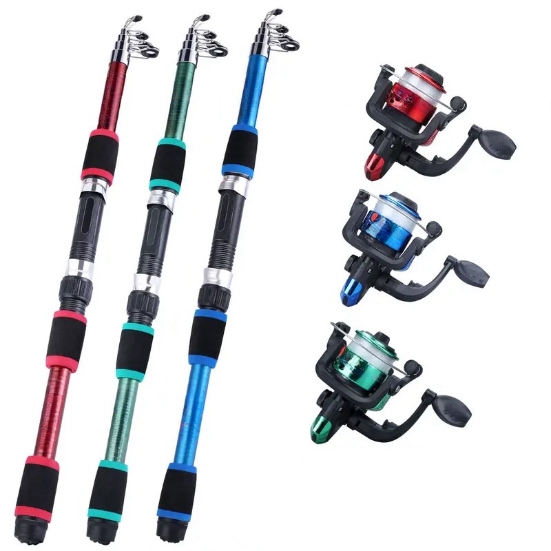 Fishing Pole Set Full Kits Wit - Fishing Rod Surf avaliação e preço