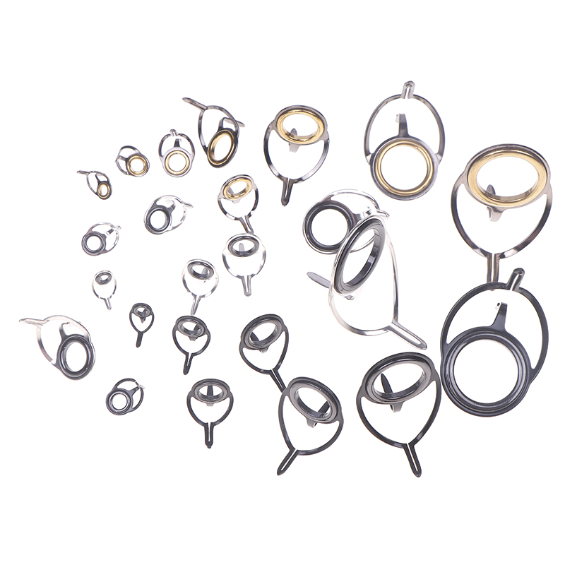 8Pcs Fishing Tackle Stainless  - Fishing Rod Guide Replacement avaliação e preço