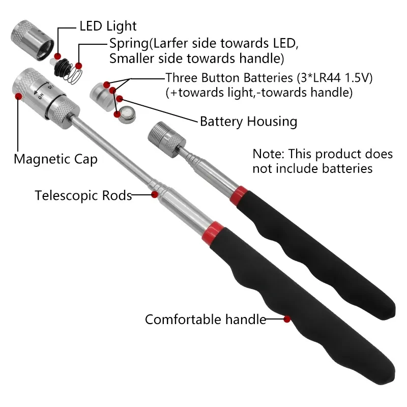 Telescopic Magnetic Pen Extend - Fishing Rod Travel avaliação e preço