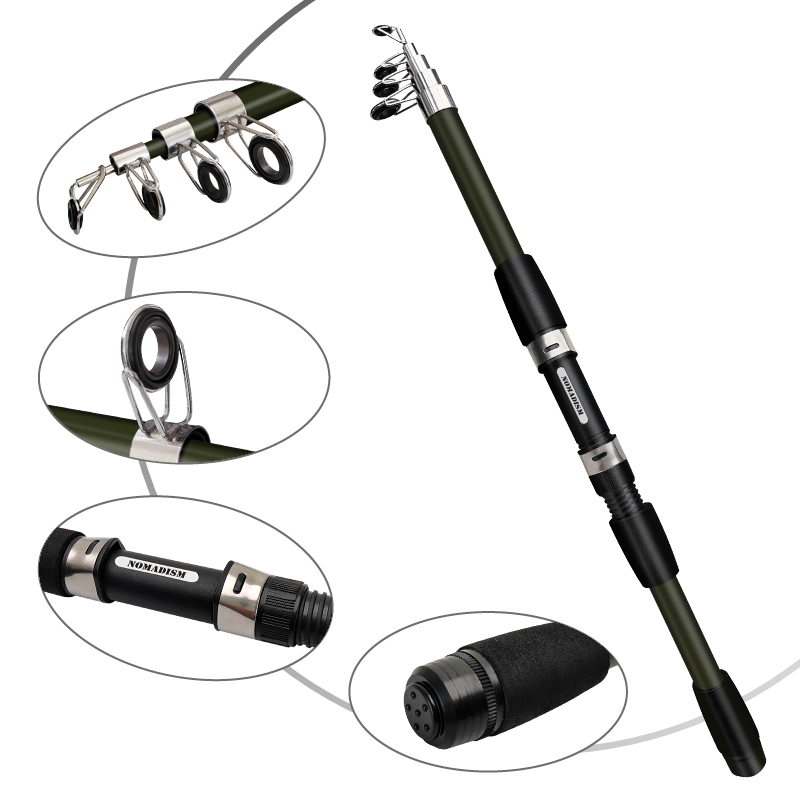 1.65m Super Lightweight Carbon - Fishing Rod Carbon Fiber avaliação e preço