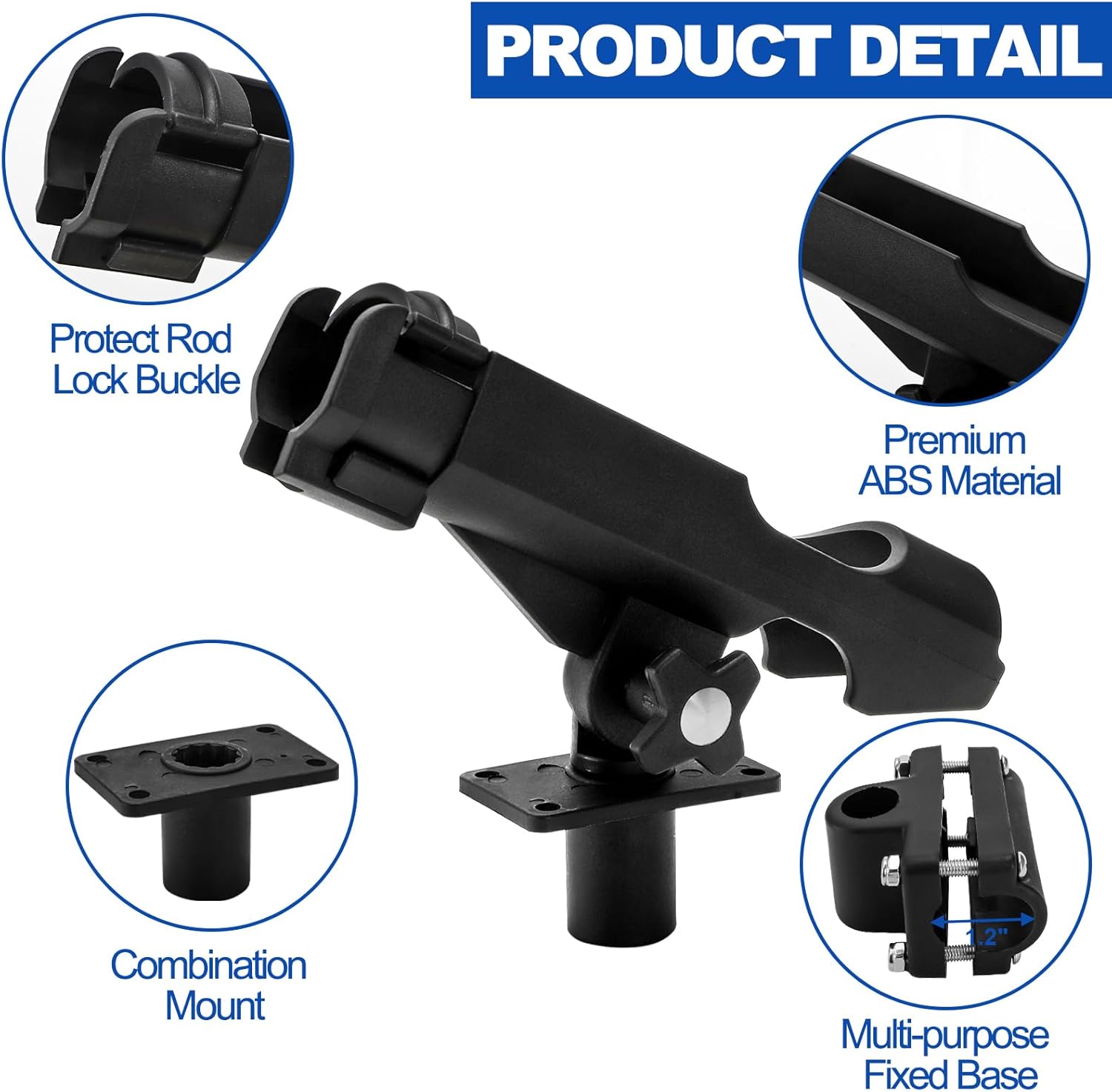 2 Pack Fishing Rod Holder with - Fishing Rod Combo avaliação e preço