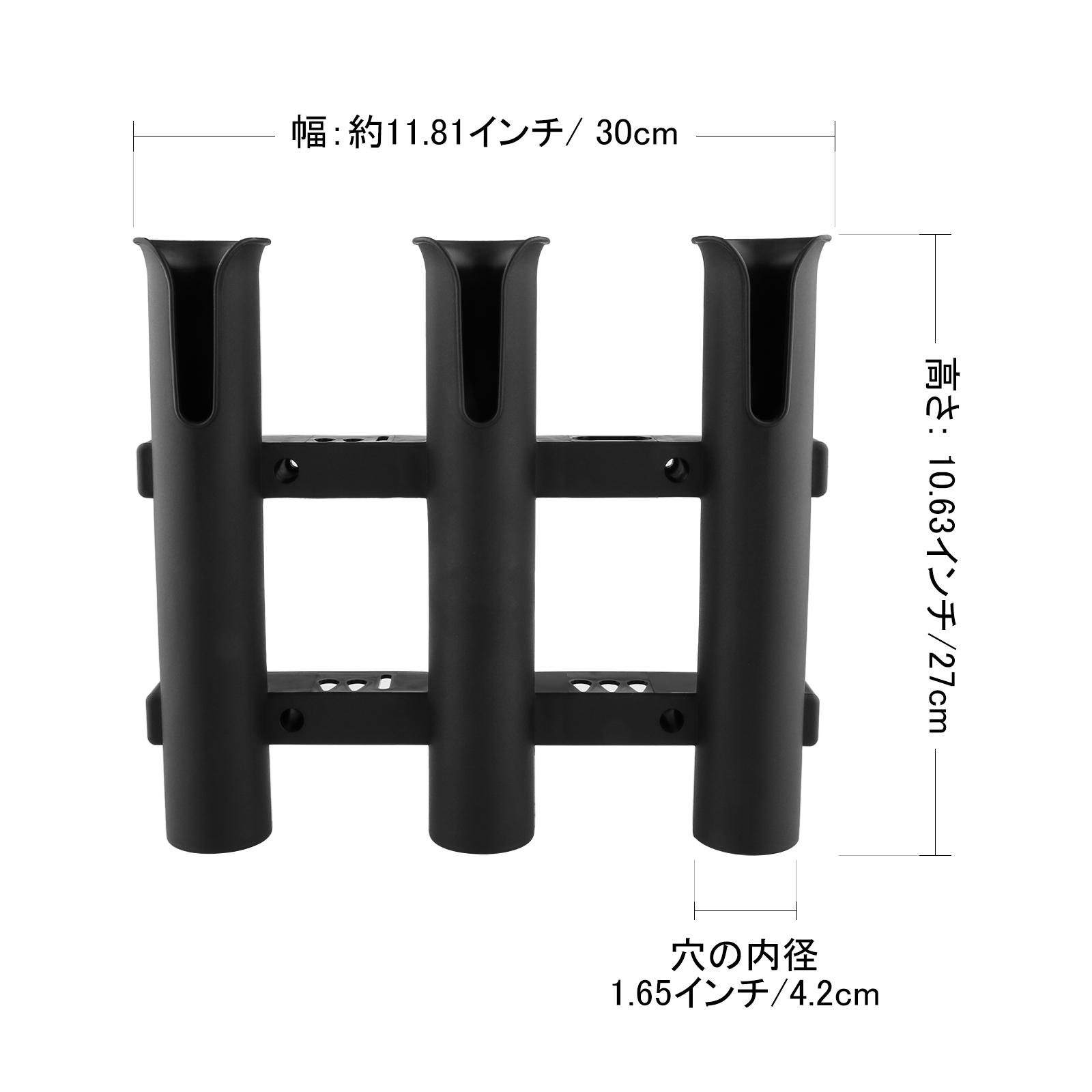 Black PP Fishing Rod Holder Ra - Fishing Rod Boat avaliação e preço