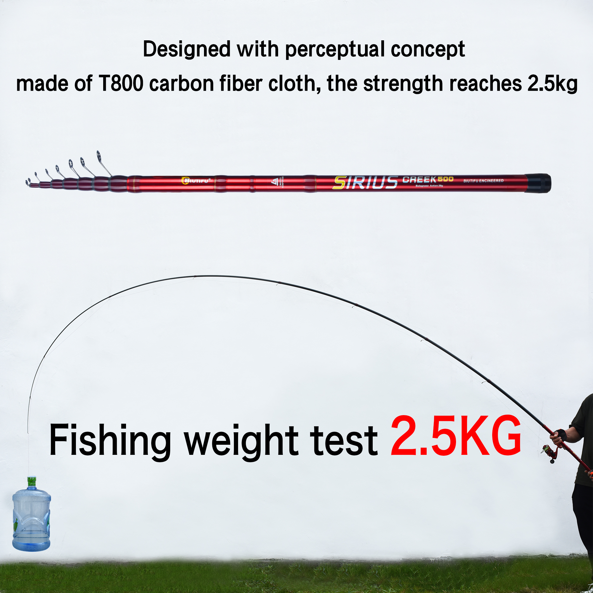 BIUTIFU Telescopic Bolognese F - Fishing Rod Surf avaliação e preço