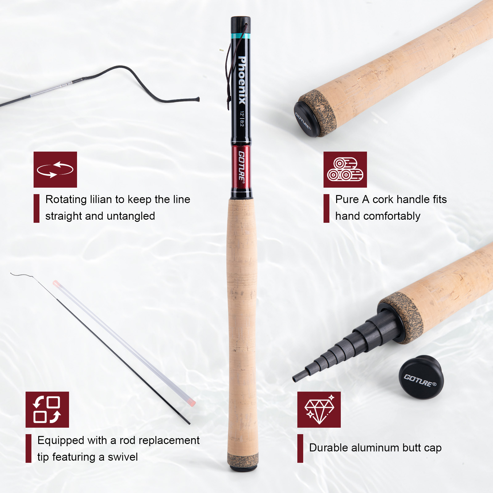 Goture 3.6m Tenkara Rod Set wi - Fishing Rod Fly avaliação e preço