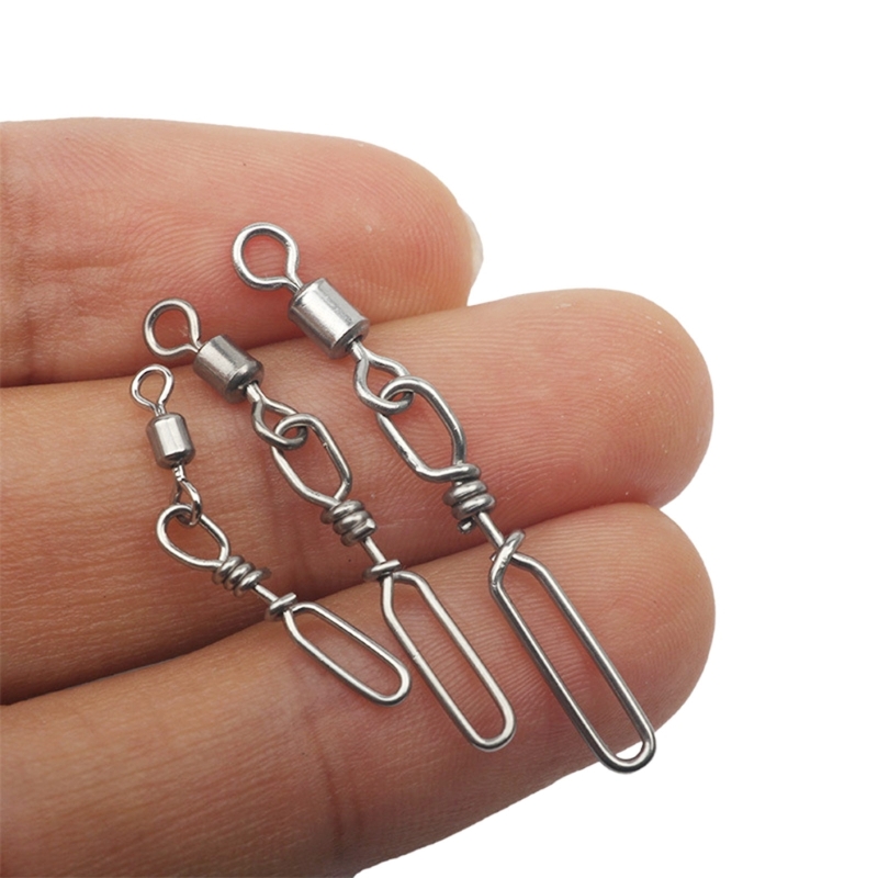 10Pcs Stainless Steel Quick Sn - Fishing Rod Casting avaliação e preço