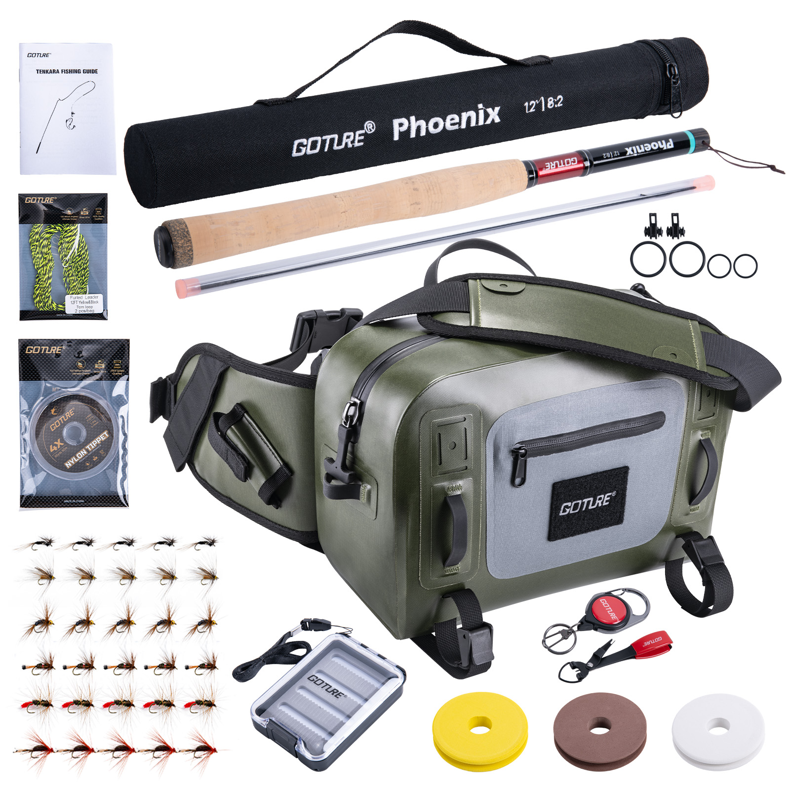Goture Fishing Rod Combo Fly F - Fishing Rod Fly avaliação e preço