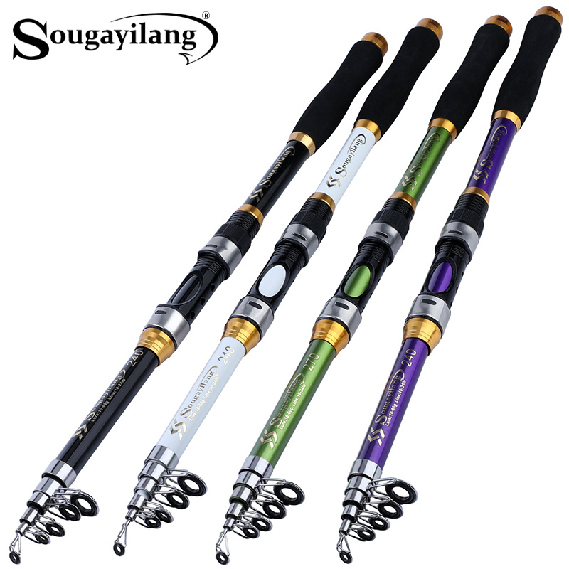 Sougayilang 4 Colors Telescopi - Fishing Rod Surf avaliação e preço