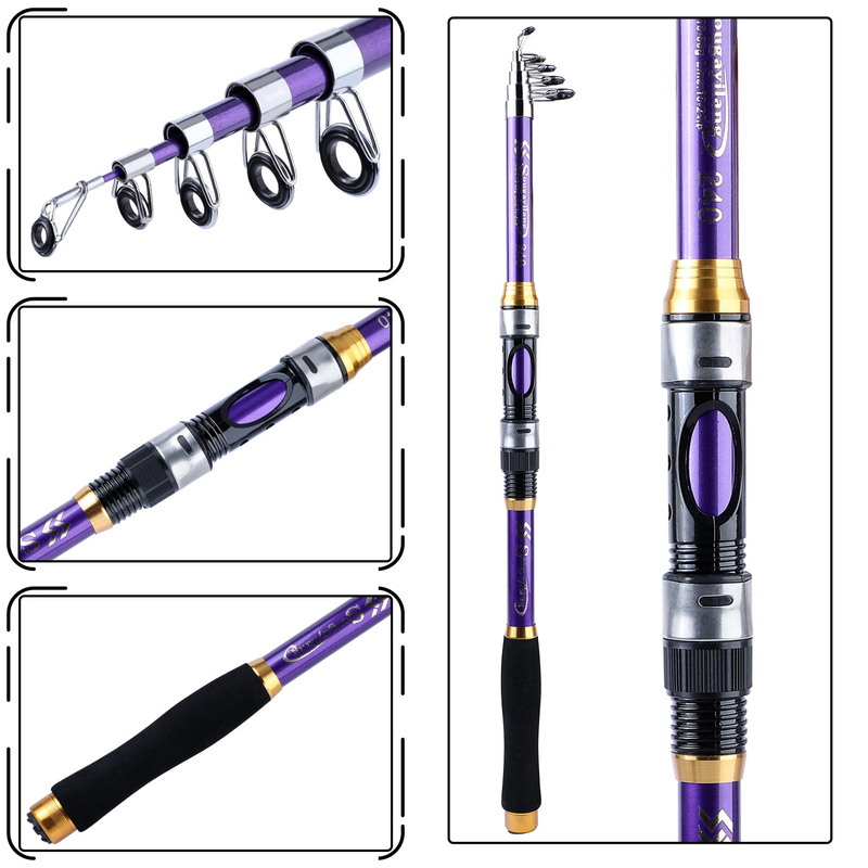 Sougayilang 4 Colors Telescopi - Fishing Rod Surf avaliação e preço