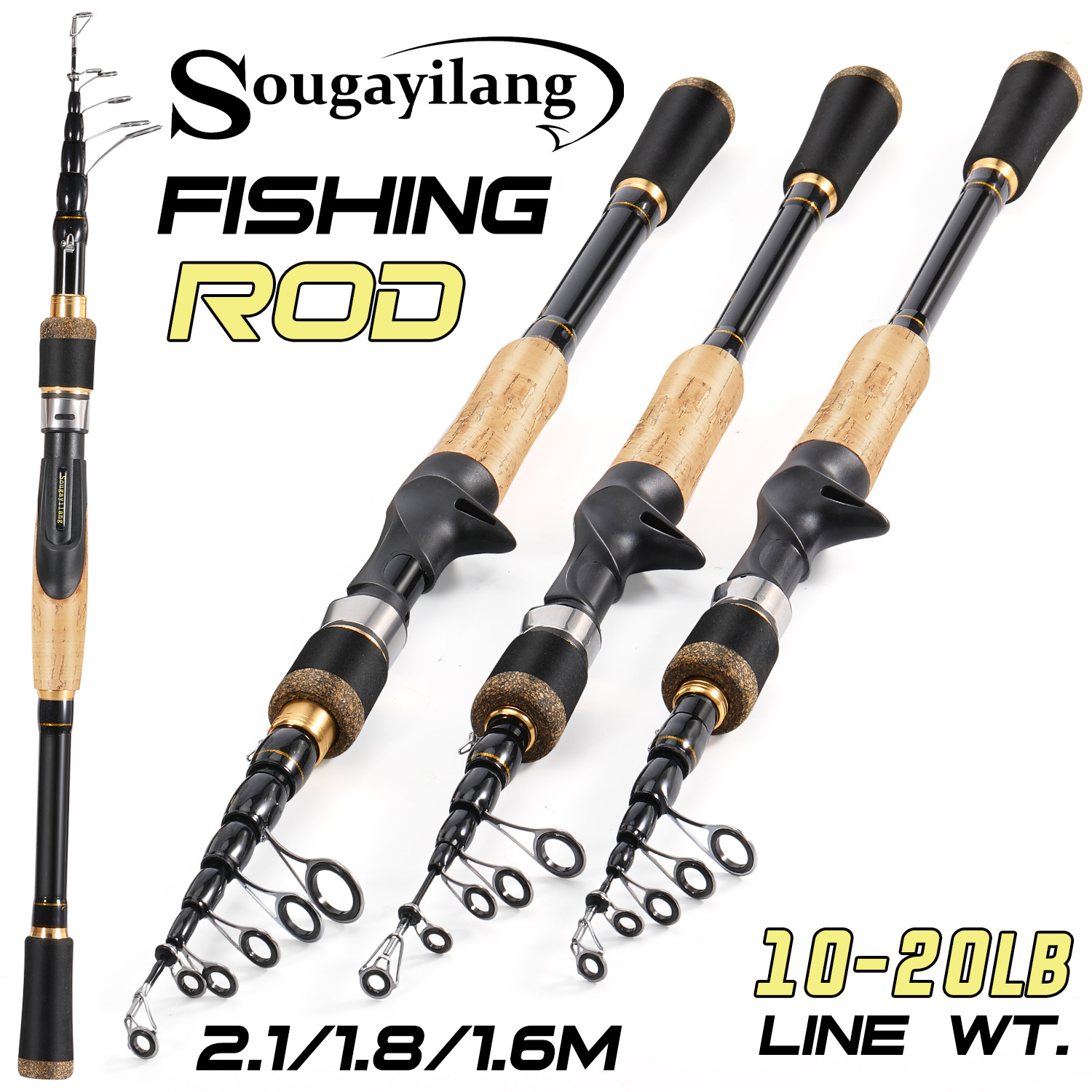 Sougayilang Telescopic Fishing - Fishing Rod Surf avaliação e preço