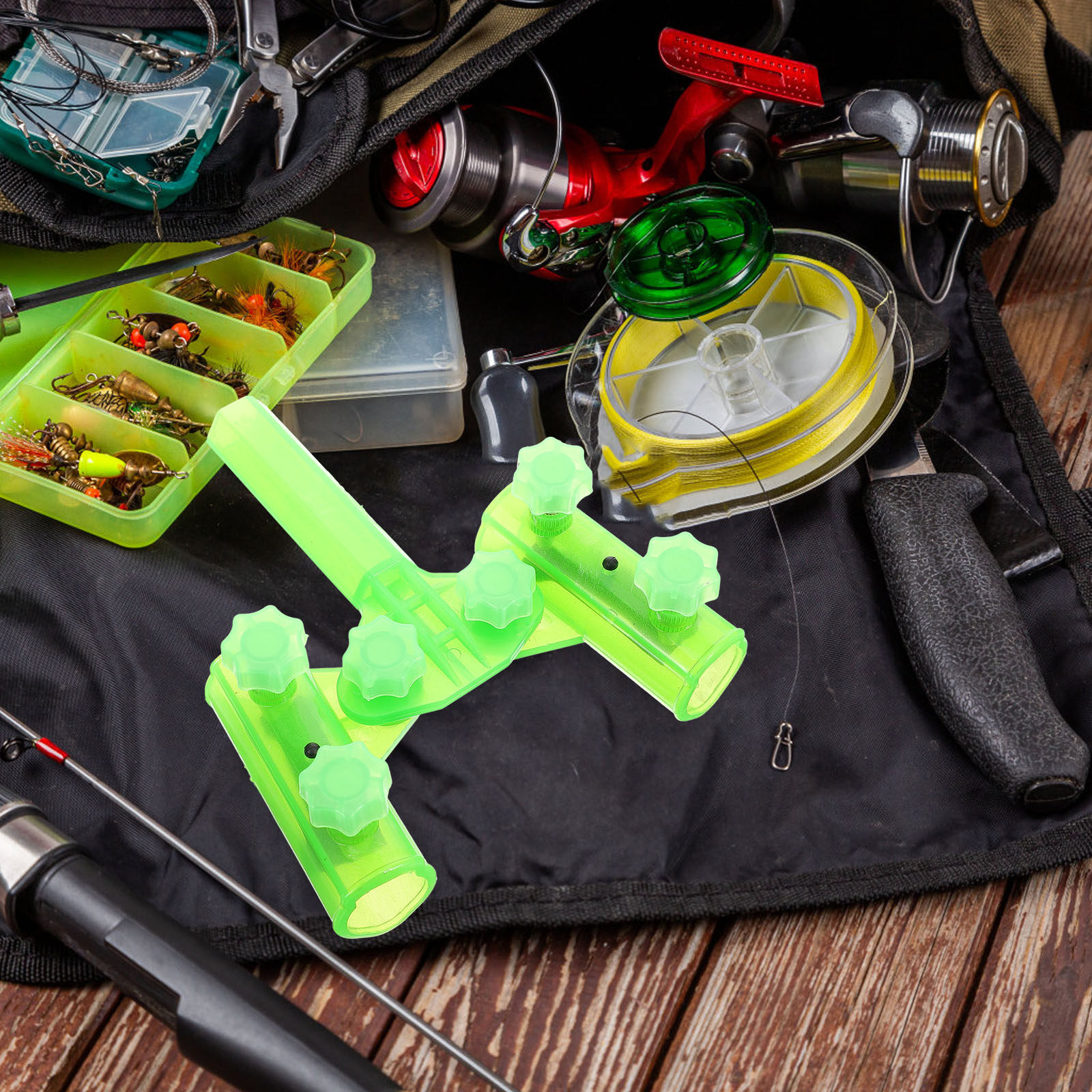 Fishing Rod Holder with Glow i - Fishing Rod Boat avaliação e preço