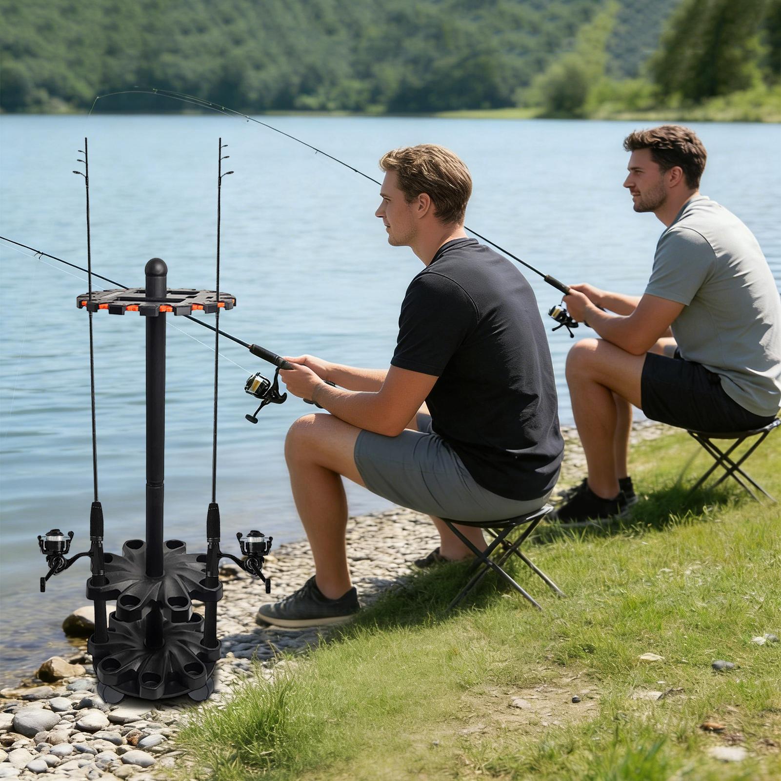 Fishing Rod Racks Angling Pole - Fishing Rod Travel avaliação e preço