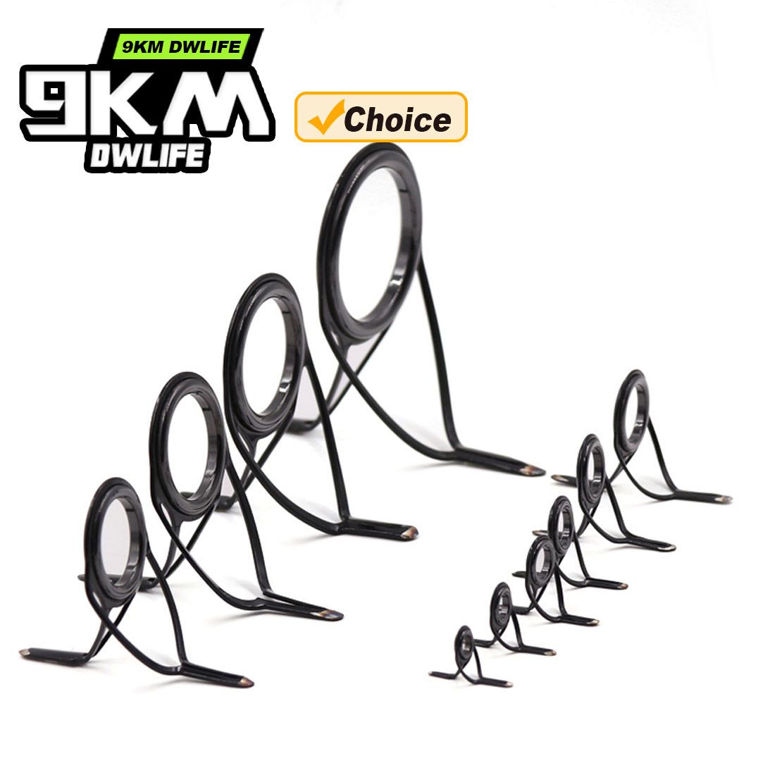 9KM OB Curved Rod Guide Kit 10 - Fishing Rod Guide Replacement avaliação e preço