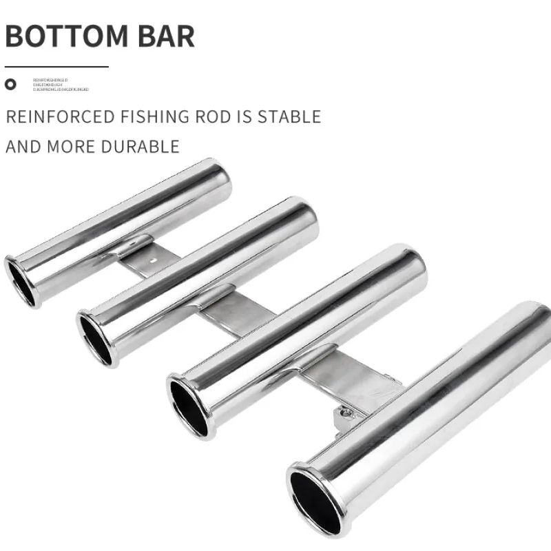 Stainless Steel 4 Tubes Rod ho - Fishing Rod Holder avaliação e preço