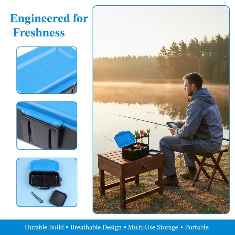Portable Fishing Lure Box Case - Fishing Rod Case avaliação e preço