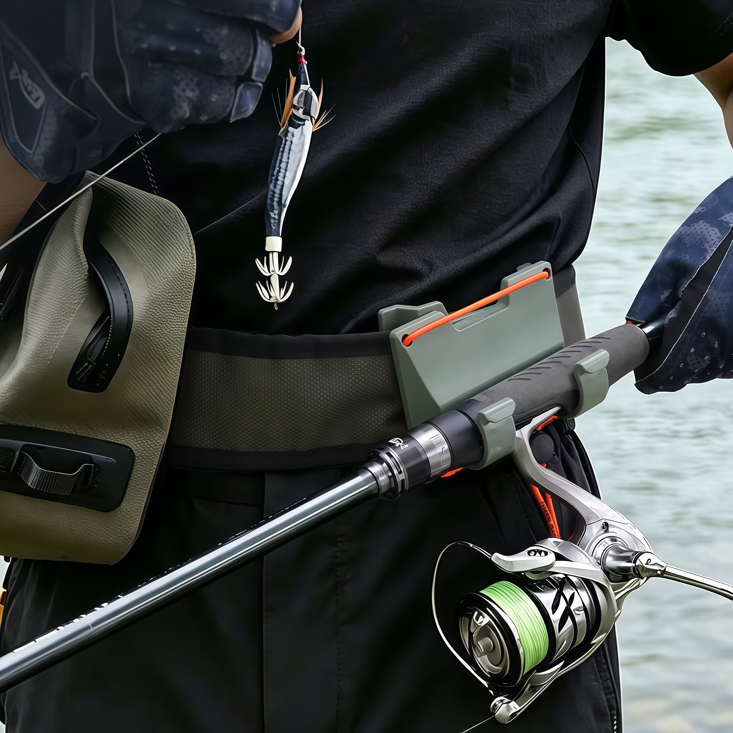 DEUKIO Outdoor Belt Clip Rod H - Fishing Rod Spinning avaliação e preço