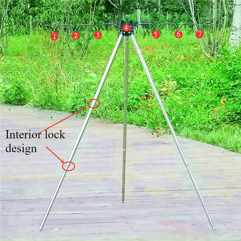 1PC Fishing Sea Rod Bracket Al - Fishing Rod Telescopic avaliação e preço