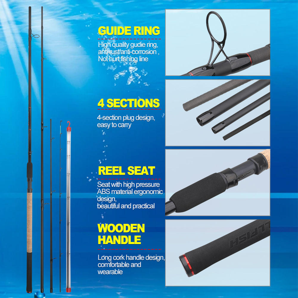 ROLLFISH 3.6m/3.9m Carbon Feed - Fishing Rod Tip Replacement avaliação e preço