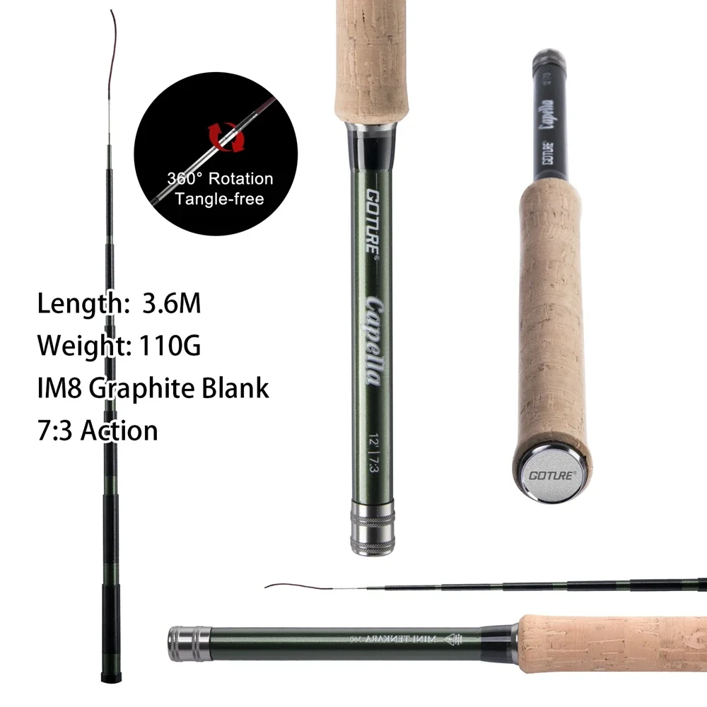 Goture 12FT Classical Tenkara  - Fishing Rod Carbon Fiber avaliação e preço