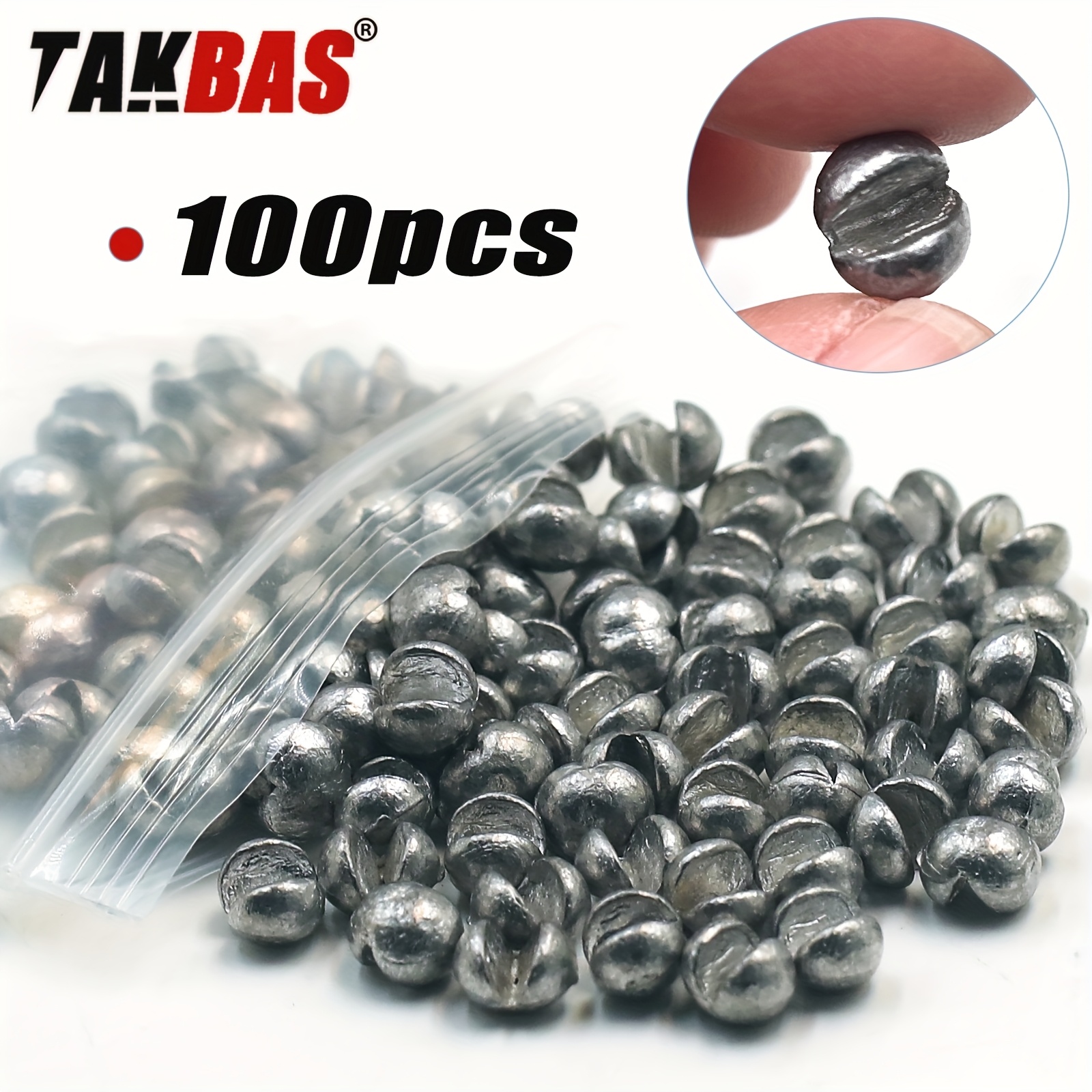 TAKBAS 100pcs Lead Fishing Wei - Fishing Rod Building Kit avaliação e preço
