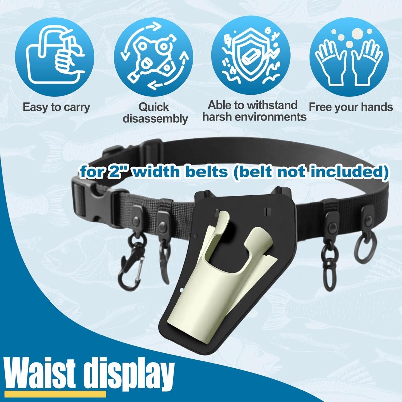 1PC Outdoor Fishing Rod Waist  - Fishing Rod Fly avaliação e preço